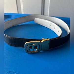 Vintage 70’s/80’s Madler West Germany black leather belt